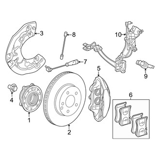 Mercedes-Benz OE - Front Suspension - Brake Components