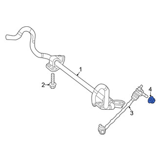 Mercedes-Benz OE - Front Suspension Stabilizer Bar Link Nut