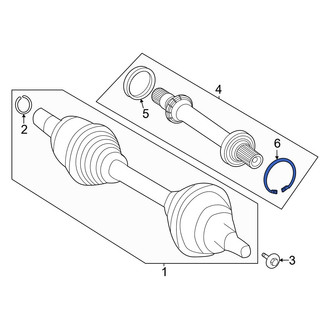 Mercedes-Benz OE - CV Intermediate Shaft Snap Ring