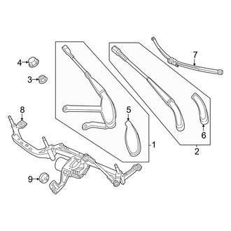 Mercedes-Benz OE - Windshield - Wiper Components