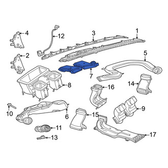 Mercedes-Benz OE - Front Upper Center Instrument Panel Air Duct