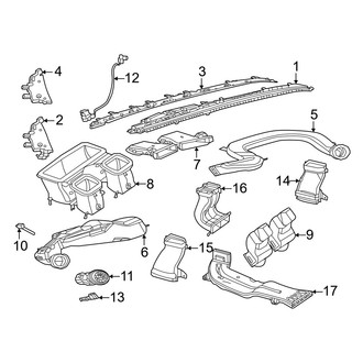 Mercedes-Benz OE - Instrument Panel - Ducts (W/O Hyperscreen, Instrument Panel)