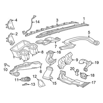 Mercedes-Benz OE - Instrument Panel - Ducts (With Hyperscreen, Instrument Panel)