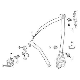 Mercedes-Benz OE - Restraint Systems - Front Seat Belts