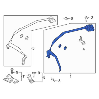 Mercedes-Benz OE - Rear Left Seat Belt Lap and Shoulder Belt
