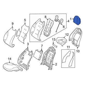 Mercedes-Benz OE - Front Left Headrest