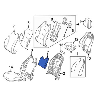 Mercedes-Benz OE - Front Left Seat Lumbar Support Cushion