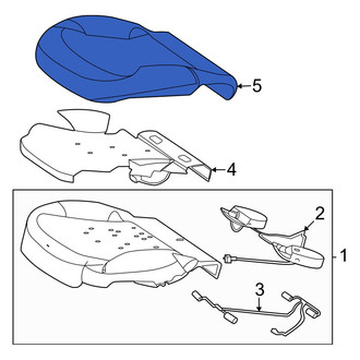 Mercedes-Benz OE - Front Left Seat Cover
