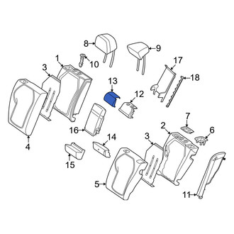 Mercedes-Benz OE - Rear Upper Center Seat Back Cushion Cover