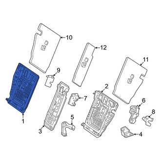 Mercedes-Benz OE - Rear Right Seat Back Frame