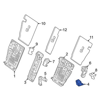 Mercedes-Benz OE - Rear Left Outer Seat Hinge