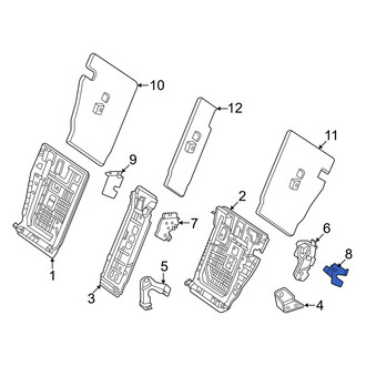 Mercedes-Benz OE - Rear Left Seat Latch Cover