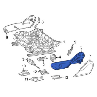 Mercedes-Benz OE - Front Left Lower Outer Seat Trim Panel