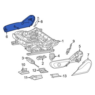 Mercedes-Benz OE - Front Right Lower Outer Seat Trim Panel