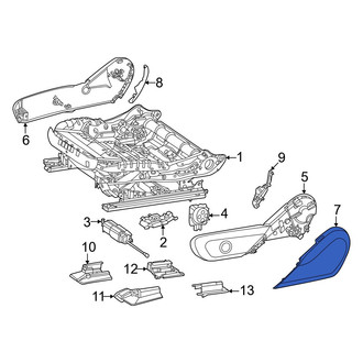 Mercedes-Benz OE - Front Left Lower Outer Seat Trim Panel