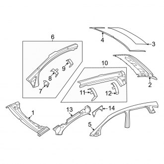 2023 Mercedes EQE SUV Roof Seals & Moldings — CARiD.com