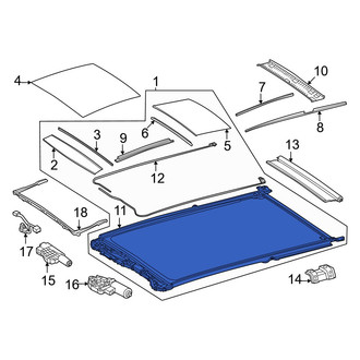 Mercedes-Benz OE - Sunroof Frame