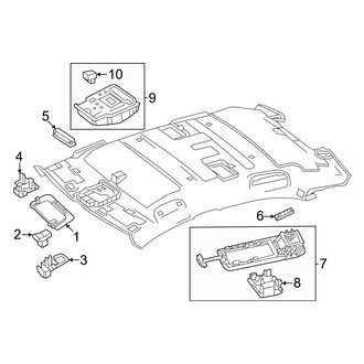 Mercedes-Benz OE - Roof - Interior Trim (Sunvisor & Lamps)