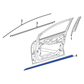 Mercedes-Benz OE - Front Left Door Molding