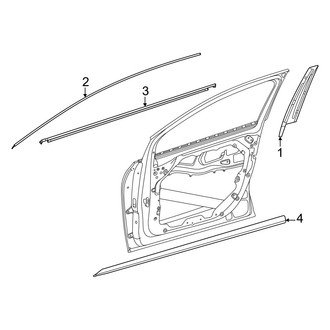 Mercedes-Benz OE - Front Door - Exterior Trim