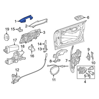Mercedes-Benz OE - Front Left Outer Exterior Door Handle