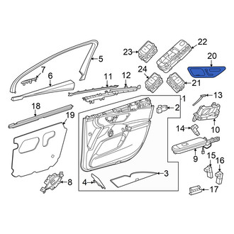 Mercedes-Benz OE - Front Right Power Seat Switch