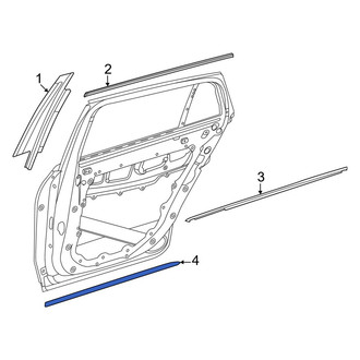 Mercedes-Benz OE - Front Left Door Molding