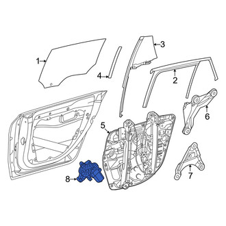 Mercedes-Benz OE - Rear Left Window Motor