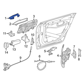 Mercedes-Benz OE - Front Left Outer Exterior Door Handle