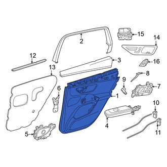 Mercedes-Benz OE - Front Right Upper Inner Door Interior Trim Panel