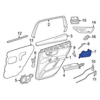Mercedes-Benz OE - Front Left Inner Interior Door Handle