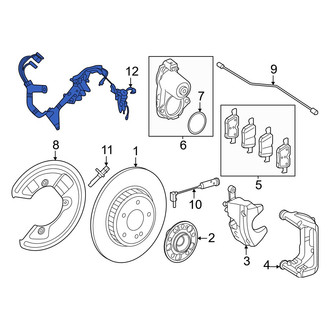 Mercedes-Benz OE - Front Right ABS Wheel Speed Sensor Wiring Harness