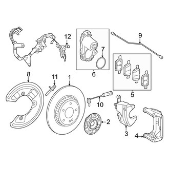 Mercedes-Benz OE - Rear Suspension - Brake Components