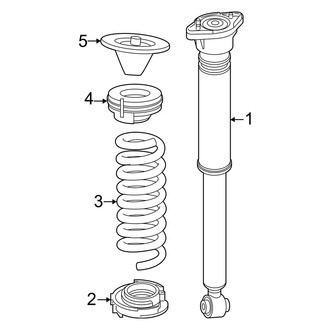 Mercedes-Benz OE - Rear Suspension - Shocks & Components (W/O Air Suspension)