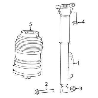 Mercedes-Benz OE - Rear Suspension - Shocks & Components (With Air Suspension)