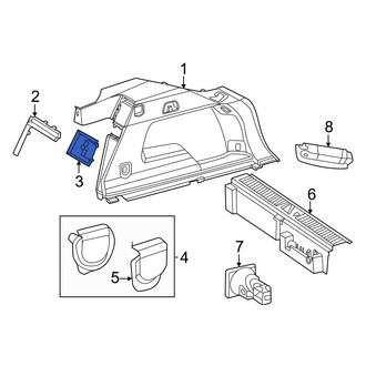 Mercedes-Benz OE - Rear Left Interior Quarter Panel Trim Panel Insert