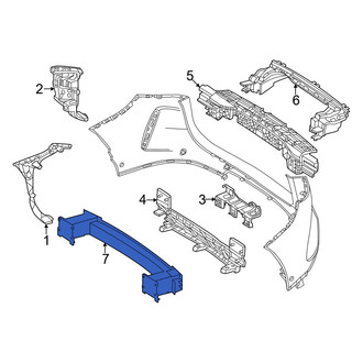 Mercedes-Benz OE - Rear Bumper Impact Bar