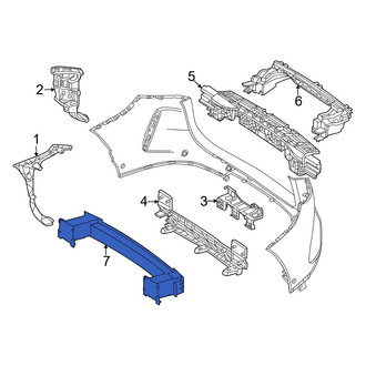 Mercedes-Benz OE - Rear Bumper Impact Bar