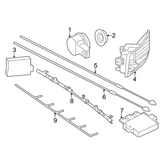 Mercedes-Benz OE - Rear Bumper - Electrical Components (With AMG Line)