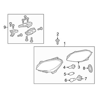 Mercedes-Benz OE - Front Lamps - Headlamp Components (W/O Bi-Xenon)