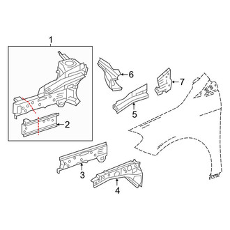 Mercedes-Benz OE - Fender - Structural Components & Rails