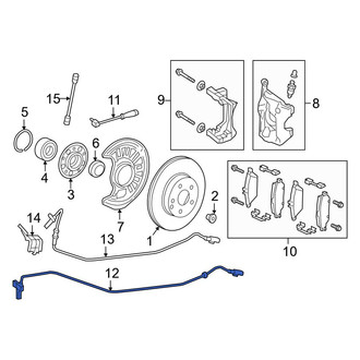Mercedes-Benz OE - Front Disc Brake Pad Wear Sensor Cable