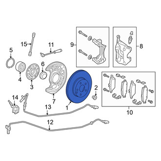 Mercedes-Benz OE - Rear Disc Brake Rotor