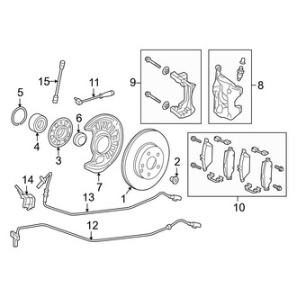 Mercedes-Benz OE - Front Suspension - Brake Components