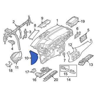 Mercedes-Benz OE - Right Instrument Panel Side Cover