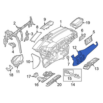 Mercedes-Benz OE - Right Instrument Panel Molding