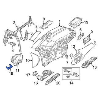 Mercedes-Benz OE - Right Instrument Panel Molding