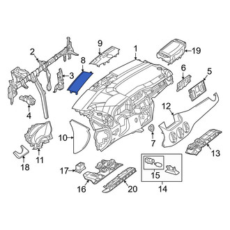 Mercedes-Benz OE - Left Instrument Panel Trim Panel