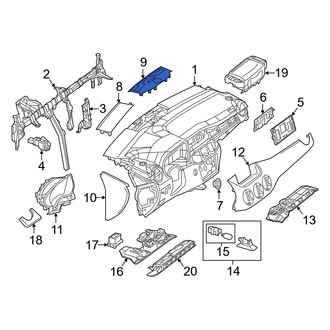 Mercedes-Benz OE - Left Instrument Panel Trim Panel