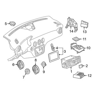 Mercedes-Benz OE - Instrument Panel - Sound System